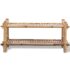 vidaXL 2-Tier Bamboo Shoe Rack - Image 2
