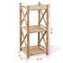 vidaXL 3-Tier Square Bamboo Shelf - Image 6