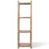 vidaXL 4-Tier Square Bamboo Shelf - Image 2