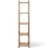 vidaXL 5-Tier Square Bamboo Shelf - Image 2