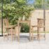 vidaXL Bar Stools 2 pcs Bamboo - Image 3