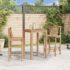 vidaXL Bar Stools 2 pcs Bamboo