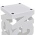 White Square Umbrella Stand Storage Holder Walking Stick Steel 48.5 cm - Image 3