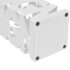 White Square Umbrella Stand Storage Holder Walking Stick Steel 48.5 cm - Image 4