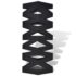 Black Square Umbrella Stand Storage Holder Walking Stick Steel 48.5 cm - Image 2