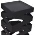 Black Square Umbrella Stand Storage Holder Walking Stick Steel 48.5 cm - Image 3