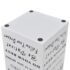 White Square Umbrella Stand Storage Holder Walking Stick Steel 48.5 cm - Image 4
