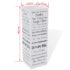 White Square Umbrella Stand Storage Holder Walking Stick Steel 48.5 cm - Image 5