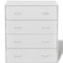 vidaXL Sideboard with 4 Drawers 60x30.5x71 cm White - Image 5