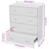 vidaXL Sideboard with 4 Drawers 60x30.5x71 cm White - Image 7