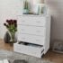 vidaXL Sideboard with 4 Drawers 60x30.5x71 cm White