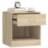 vidaXL Nightstand 2 pcs with Drawer Oak Colour - Image 5