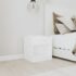 vidaXL Nightstand 2 pcs with Drawer White - Image 3