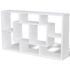 Floating Wall Display Shelf 8 Compartments White - Image 2