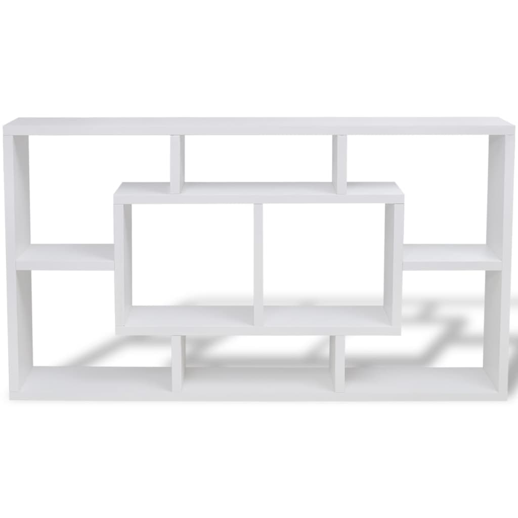 8718475954767_g_en_hd_2 Floating Wall Display Shelf 8 Compartments White - Image 4