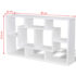 Floating Wall Display Shelf 8 Compartments White - Image 6