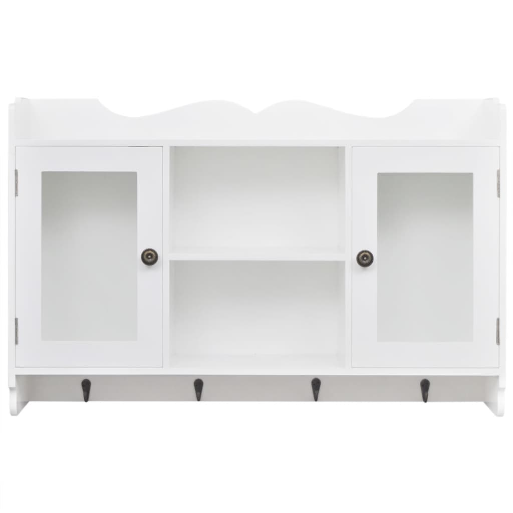 8718475956112_g_en_hd_1 vidaXL Wall Cabinet Display Shelf Book/DVD/Glass Storage White MDF - Image 3