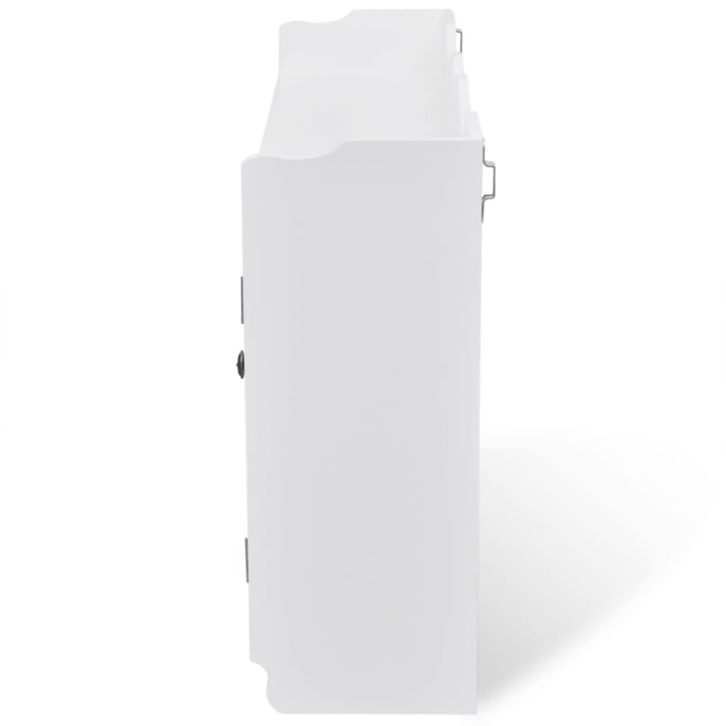 8718475956112_g_en_hd_3 vidaXL Wall Cabinet Display Shelf Book/DVD/Glass Storage White MDF - Image 5