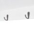vidaXL Wall Cabinet Display Shelf Book/DVD/Glass Storage White MDF - Image 7