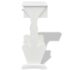 vidaXL Magazine Rack "Melrose" White - Image 5