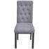 vidaXL Dining Chairs 4 pcs Light Grey Fabric - Image 2