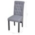vidaXL Dining Chairs 4 pcs Light Grey Fabric - Image 7