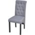 vidaXL Dining Chairs 6 pcs Light Grey Fabric - Image 3