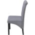 vidaXL Dining Chairs 6 pcs Light Grey Fabric - Image 4