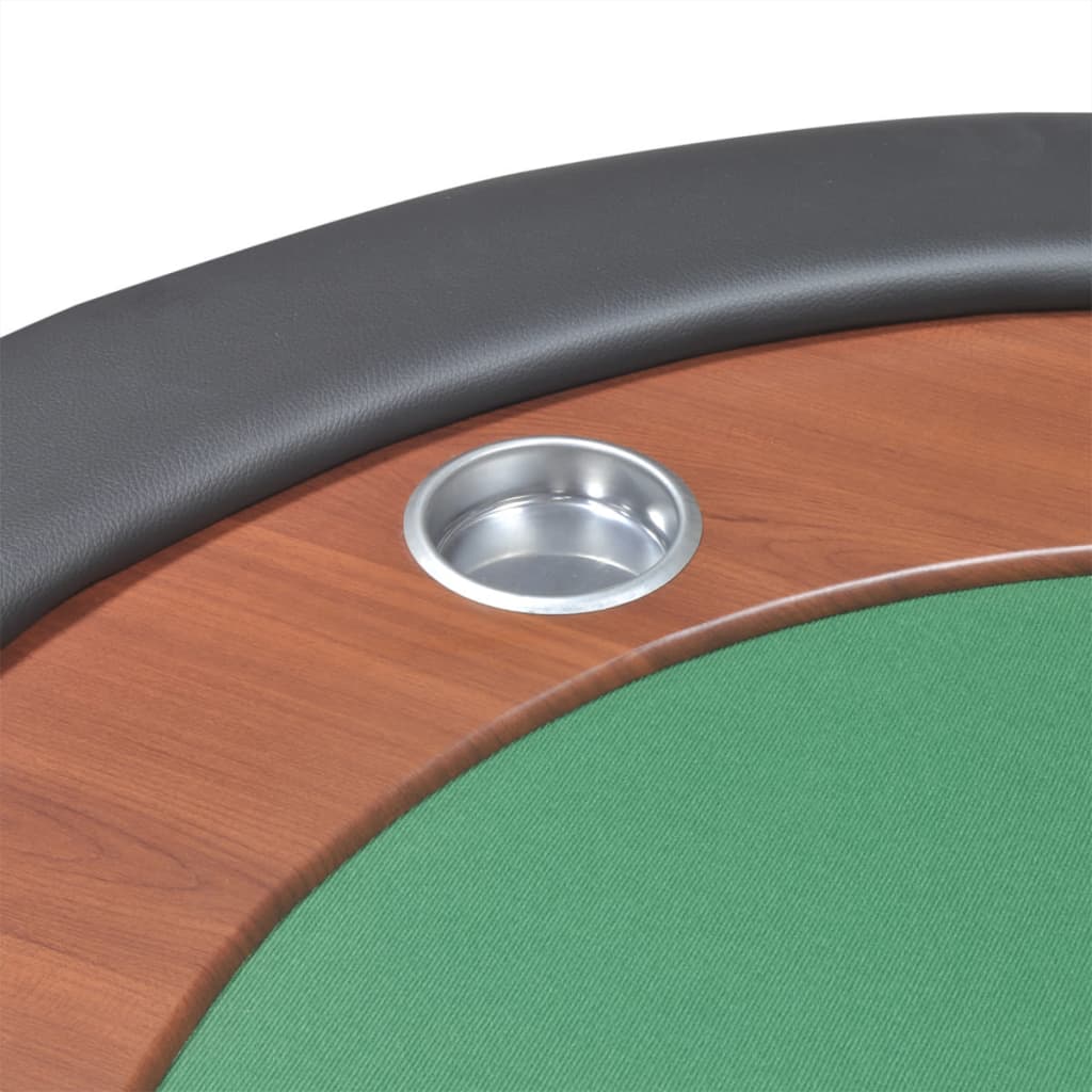 8718475957362_g_en_hd_7 vidaXL 10-Player Poker Table with Dealer Area and Chip Tray Green - Image 8