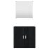 vidaXL 2 Piece Bathroom Furniture Set Black Engineered Wood - Image 4