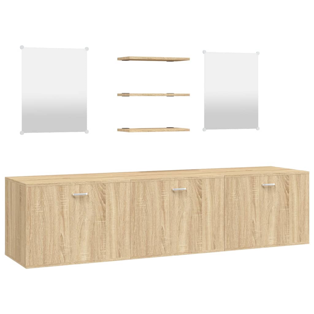 8718475959984_a_en_hd_1 vidaXL 6 Piece Bathroom Furniture Set Oak Engineered Wood - Image 2