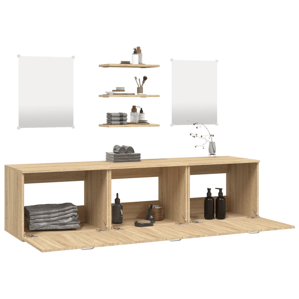 8718475959984_g_en_hd_1 vidaXL 6 Piece Bathroom Furniture Set Oak Engineered Wood - Image 3
