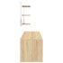 vidaXL 6 Piece Bathroom Furniture Set Oak Engineered Wood - Image 5