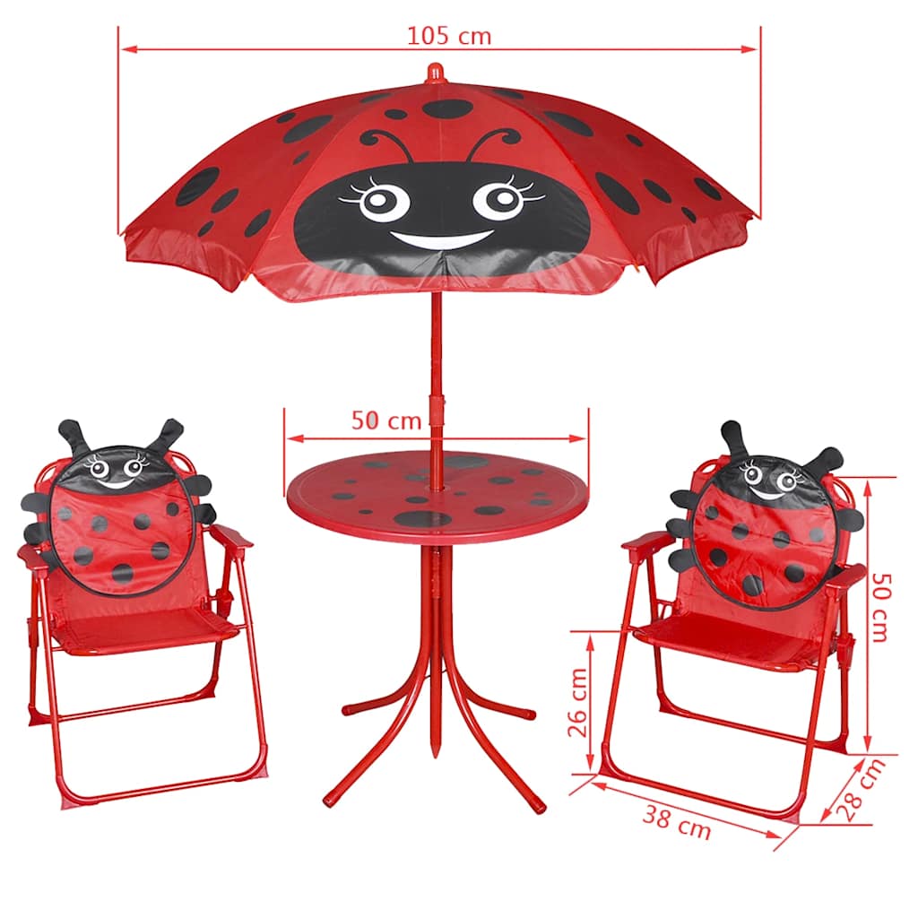 8718475960706_g_en_hd_5 vidaXL 3 Piece Kids' Garden Bistro Set with Parasol Red - Image 6
