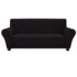 vidaXL Stretch Couch Slipcover Black Polyester Jersey - Image 2