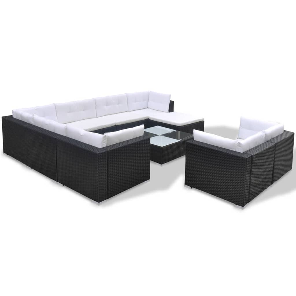 8718475963332_g_en_hd_1 vidaXL 10 Piece Garden Lounge Set with Cushions Poly Rattan Black - Image 3