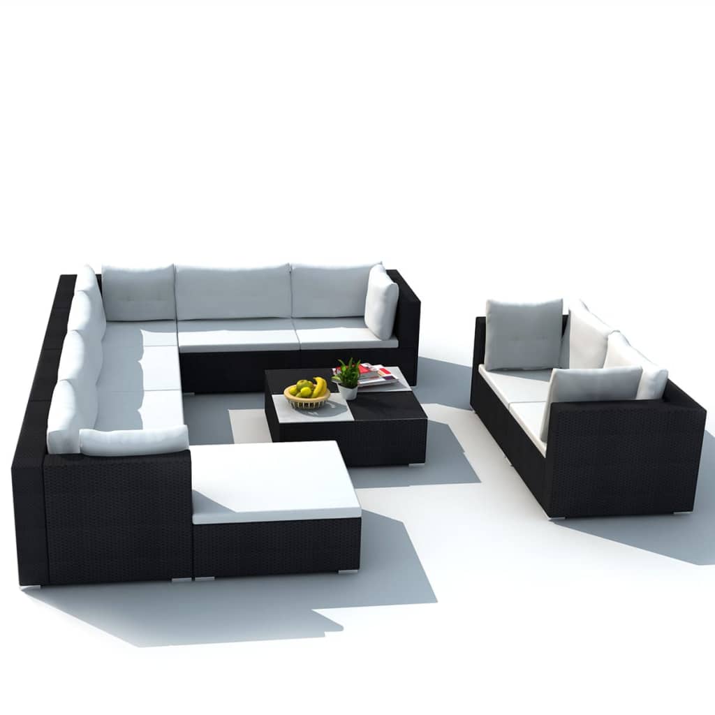 8718475963332_g_en_hd_2 vidaXL 10 Piece Garden Lounge Set with Cushions Poly Rattan Black - Image 4