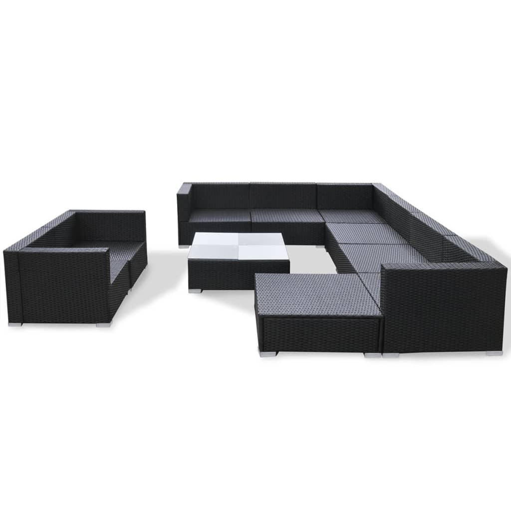 8718475963332_g_en_hd_3 vidaXL 10 Piece Garden Lounge Set with Cushions Poly Rattan Black - Image 5