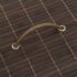 vidaXL Bamboo Laundry Bin Round Dark Brown - Image 4