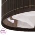 vidaXL Bamboo Laundry Bin Round Dark Brown - Image 7