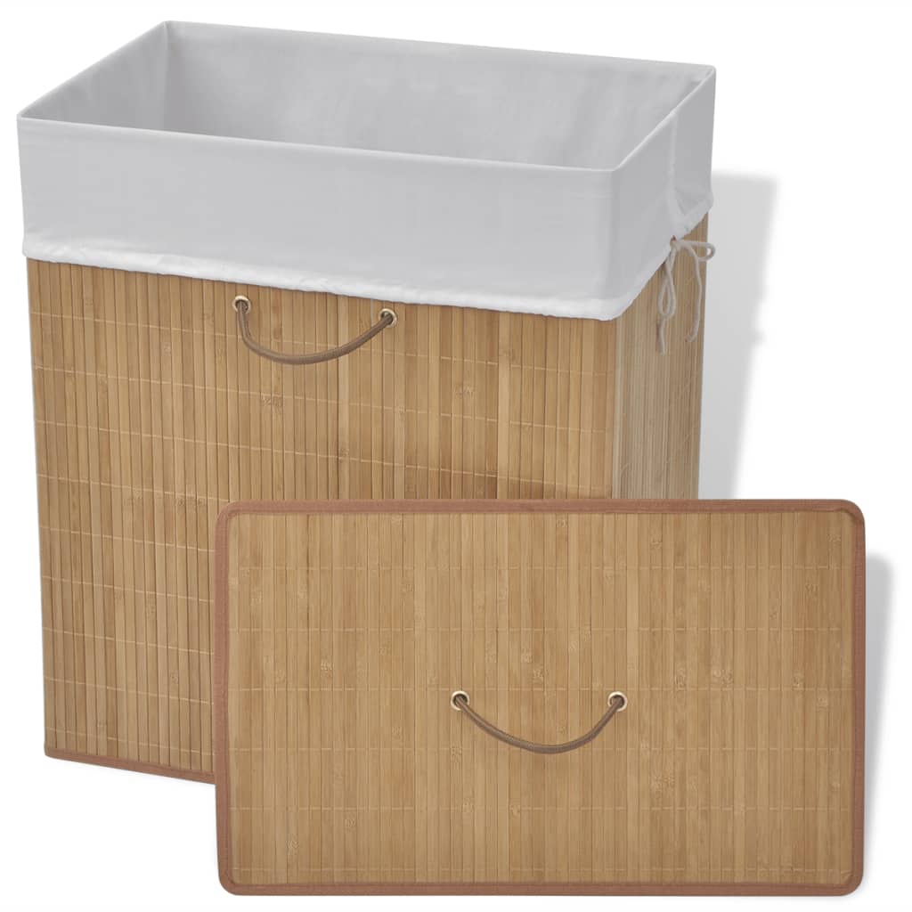 8718475964230_g_en_hd_1 vidaXL Bamboo Laundry Bin Rectangular Natural - Image 2