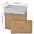 vidaXL Bamboo Laundry Bin Rectangular Natural - Image 8