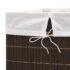vidaXL Bamboo Laundry Bin Rectangular Dark Brown - Image 6