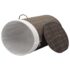 vidaXL Bamboo Laundry Bin Oval Dark Brown - Image 3