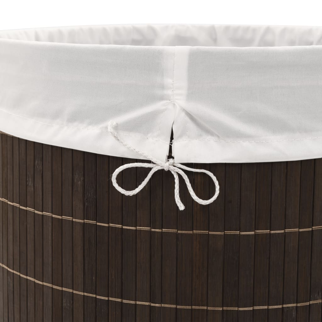 8718475964261_g_en_hd_5 vidaXL Bamboo Laundry Bin Oval Dark Brown - Image 6