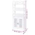 vidaXL Bathroom Cabinet Albuquerque Wood White 46x24x117.5 cm - Image 8