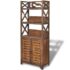 vidaXL Bathroom Cabinet Albuquerque Wood Brown 46x24x117.5 cm - Image 2