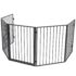 vidaXL Pet Fireplace Fence Steel Black - Image 2