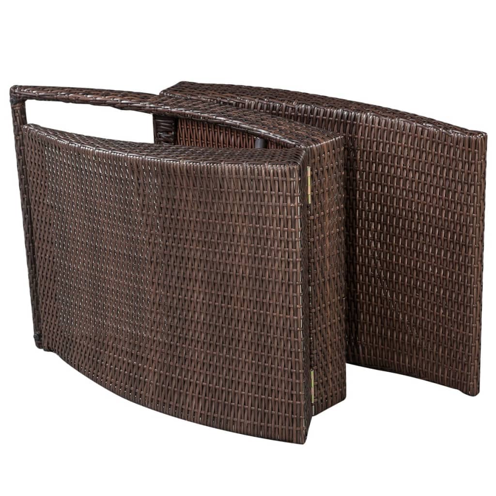 8718475965640_g_en_hd_4 vidaXL Folding Sun Lounger with Cushion Poly Rattan Brown - Image 6