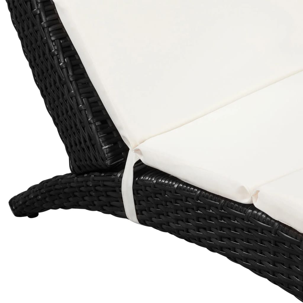 8718475965657_g_en_hd_1 vidaXL Folding Sun Lounger with Cushion Poly Rattan Black - Image 3